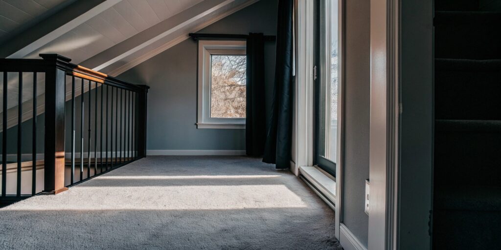 Freshly installed carpet in a Toronto residential interior