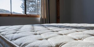 Clean mattress after professional mattress cleaning in a Toronto bedroom, safe for allergy-free sleep