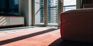 Clean carpet in a modern Toronto living room with natural daylight